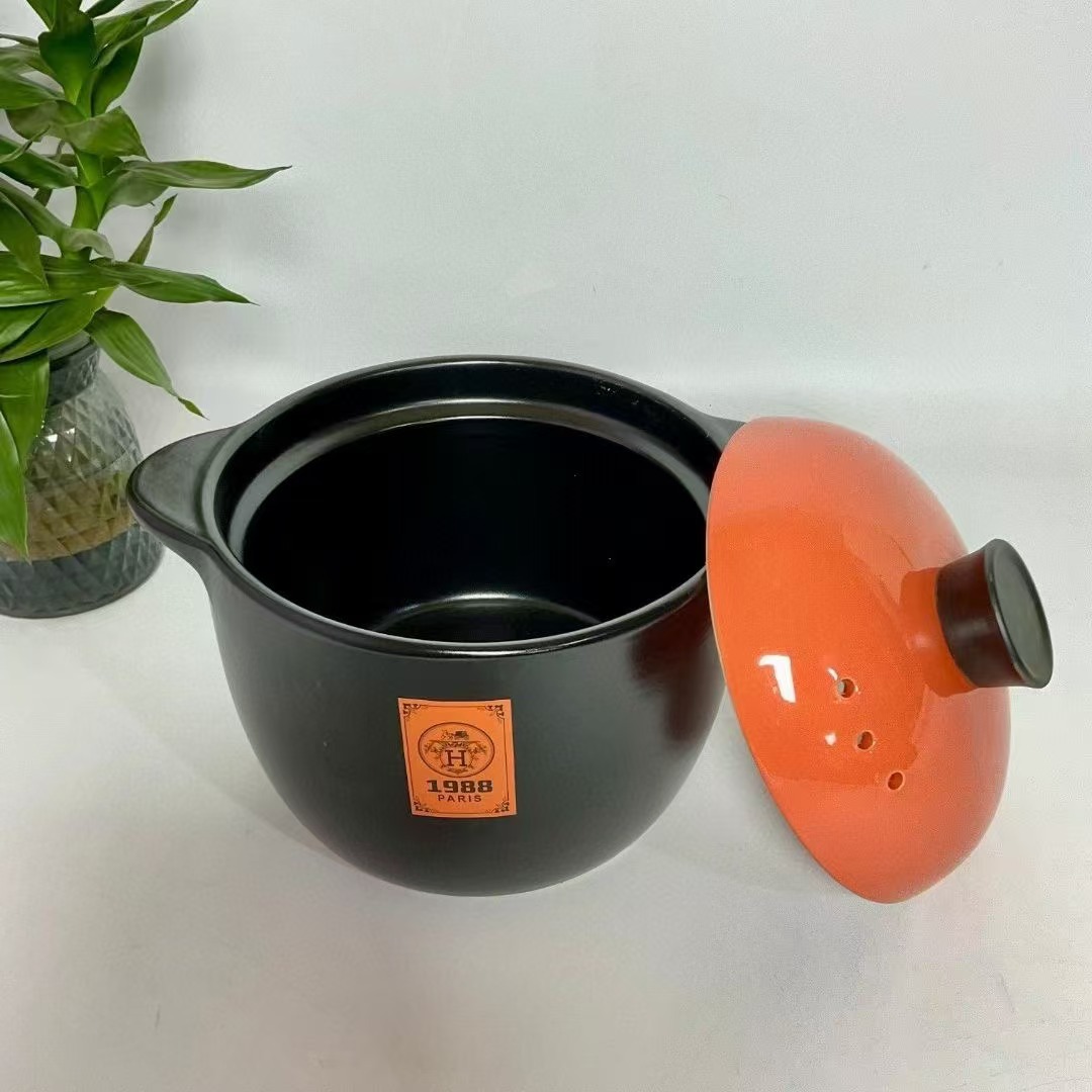 Ceramic Casserole Health Pot Large Capacity Soup Pot 4.5L6.5 Health Soup Pot Double Ear Soup Ceramic Casserole