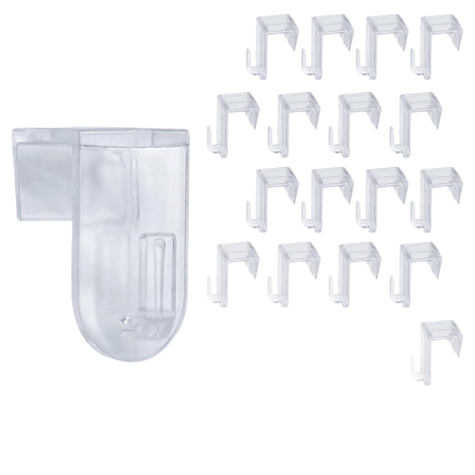 Cross-Border Courtyard Outdoor Pavilion Curtain Door Hook Christmas Holiday Decoration Hook 17mm Acrylic Light Fixture Wreath Clip