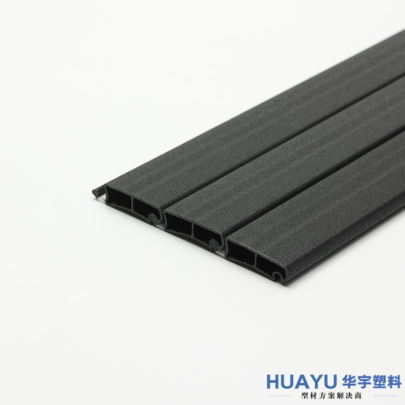 Customized Pvc Rolling Shutter Door Strip Furniture Accessories Pp Rolling Door Strip Plastic Wooden Cabinet Door Strip Accessories Extrusion Pvc Special-Shaped Material