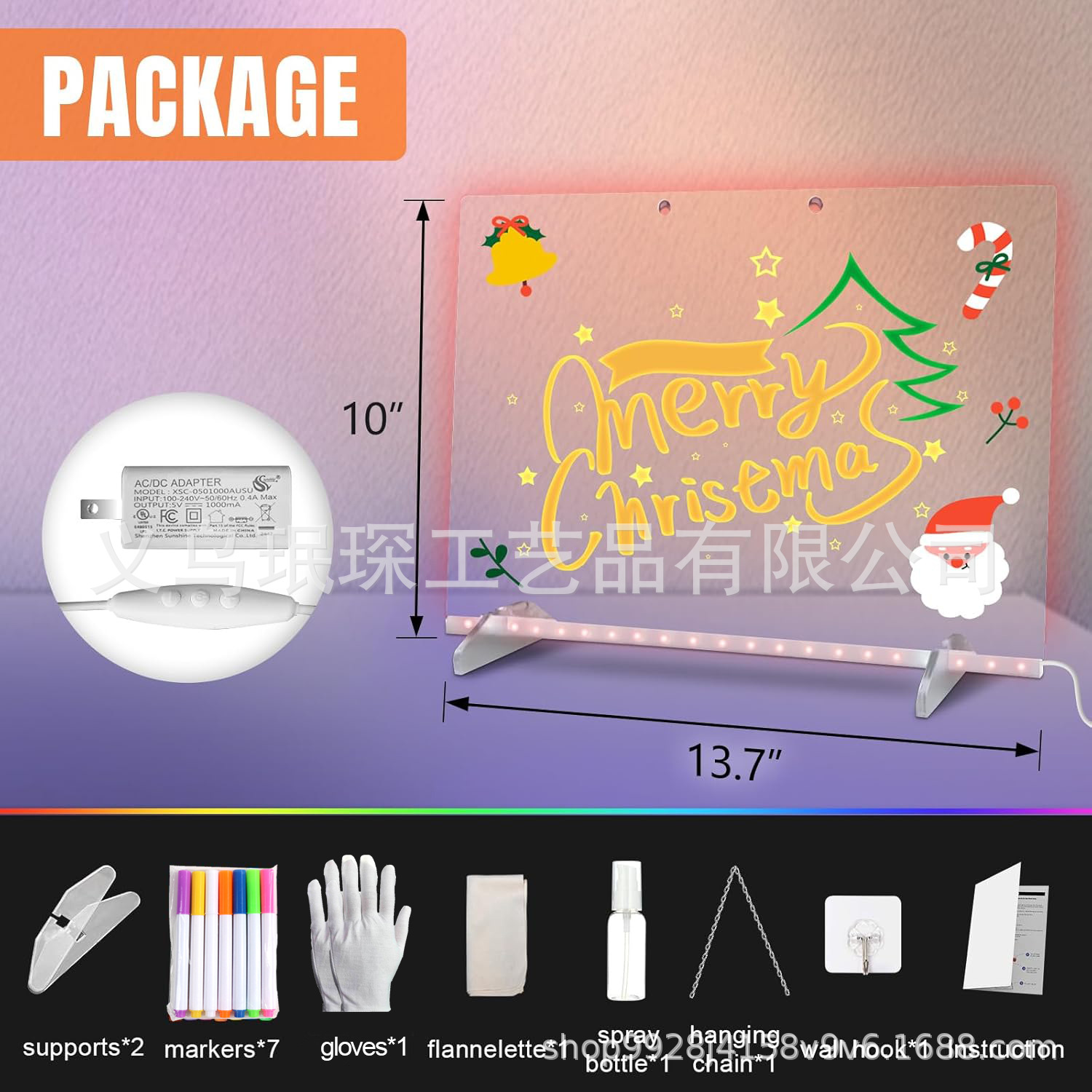 Led Note Board with Colors Cross-Border Popular Fluorescent Led Light Board Luminous Writing Message Board