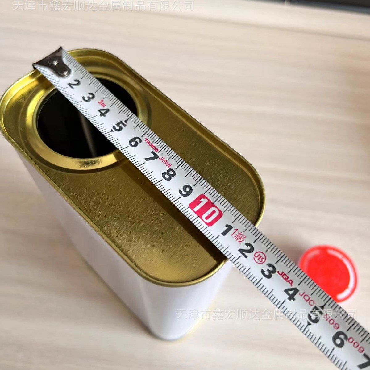 Square can 1 liter square tinplate oil barrel 1kg chemical solvent sample can paint barrel 1L glue packaging iron barrel