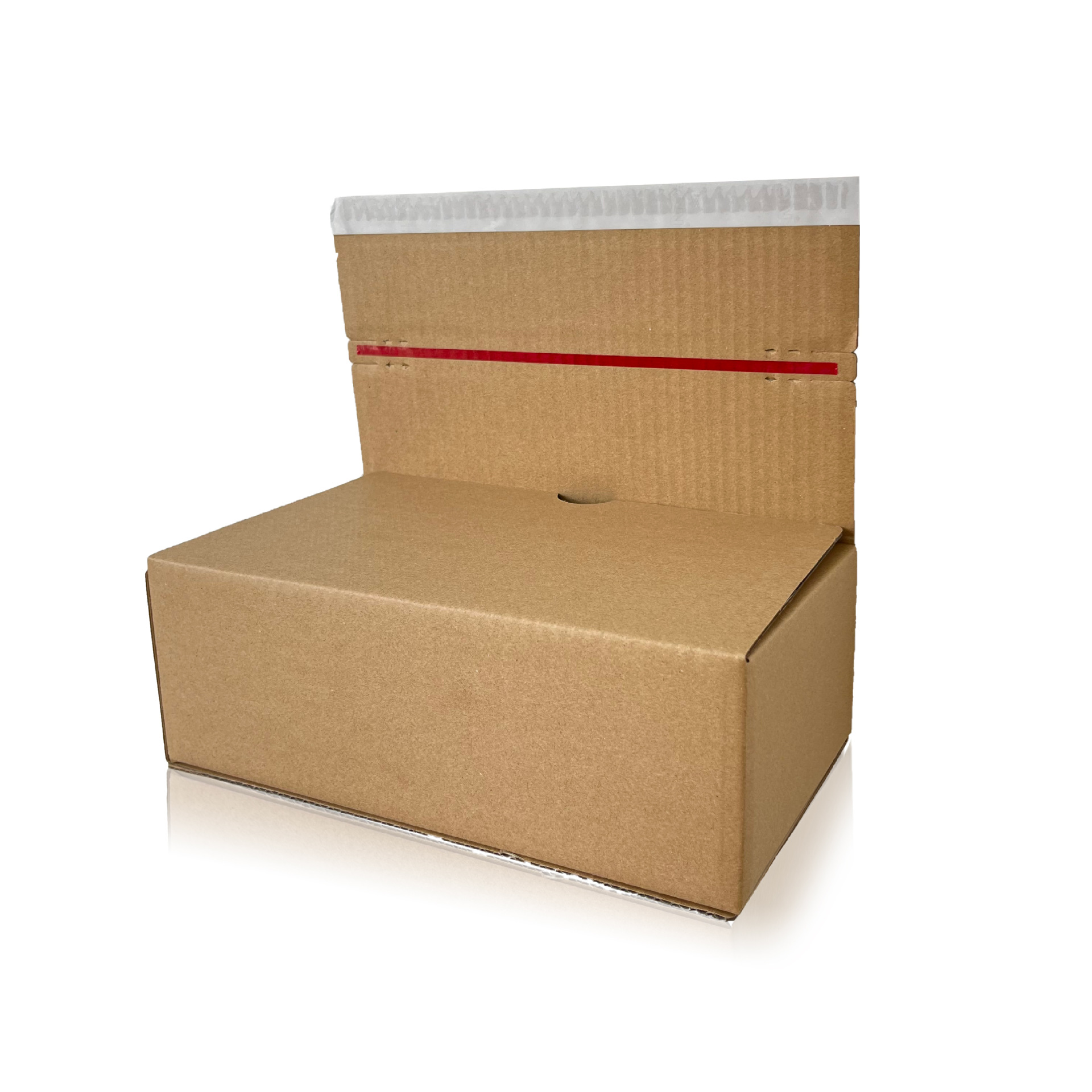 Half-Height and Half-Width Zipper Carton Flat Tear-Off Box E-Commerce Logistics Packaging Box Express Carton Wholesale in Stock