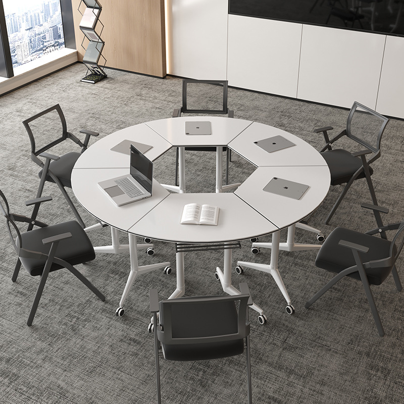 Folding Conference Table, Removable Training Table, Modern Educational Institution Single Study Desk, Simple Long Table