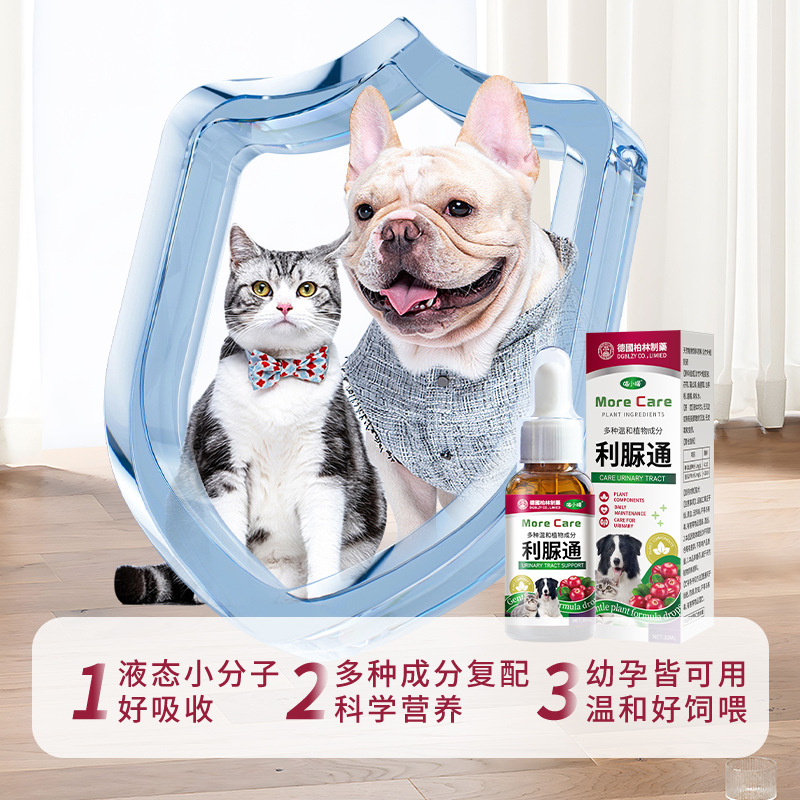 Pet Diuretic for Cats and Dogs with Urinary Obstruction, Bilberry Urinary Diuretic, Pet Nutritional Supplement, Diuretic Wholesale