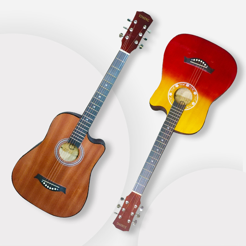 Folk 41-inch 38-inch wooden guitar beginner beginner student male and female entry-level practice guitar a large number of in stock