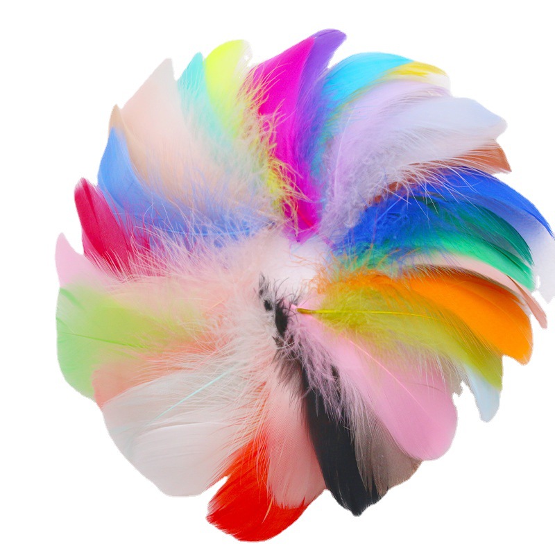 diy handmade color floating feather goose feather dream catcher wave ball gift box filling decoration materials