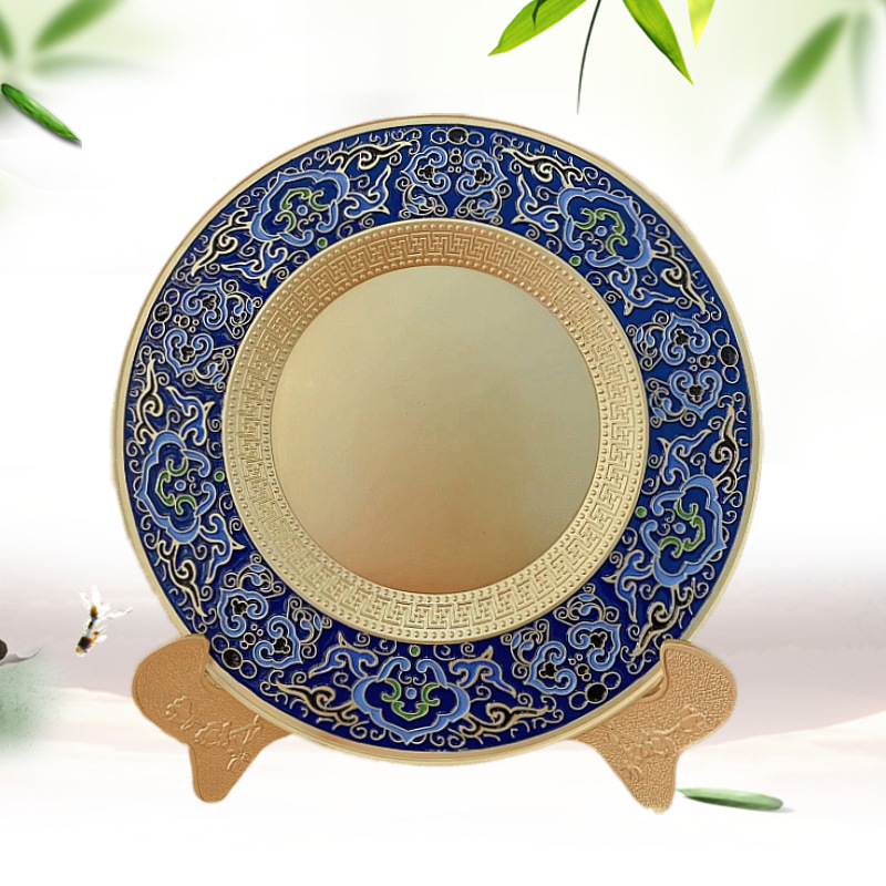 Zinc Alloy Commemorative Plate Custom-Made Cloisonné Award Plate Retirement Souvenir Award Advertising Anniversary Ornament Manufacturer