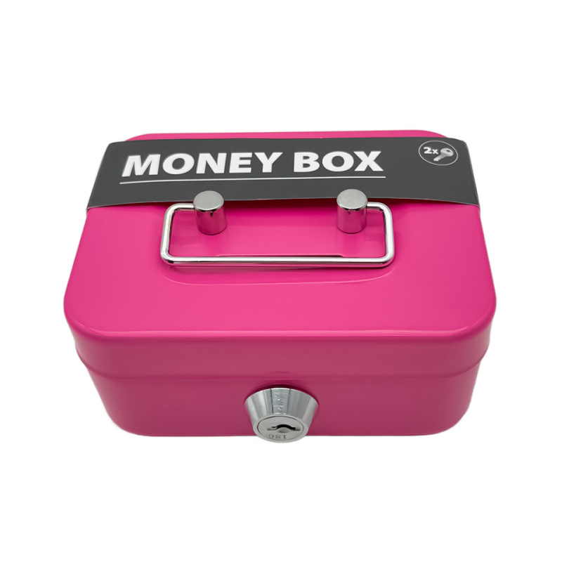 Piggy Bank Cross-Border New Creative Portable Piggy Bank Storage Box Small Large Storage Change Box with Key