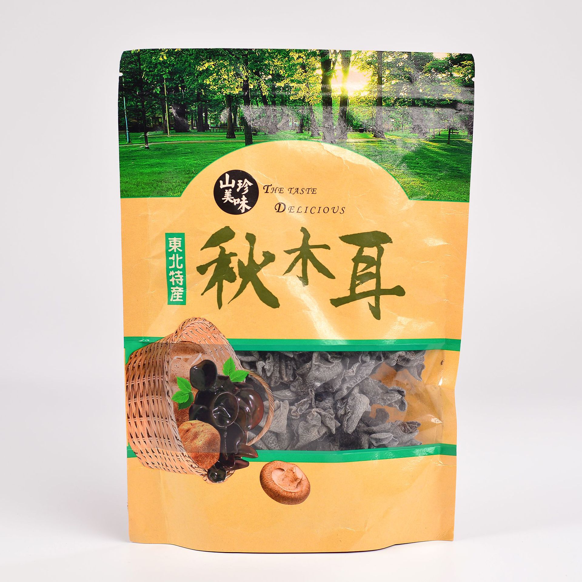 Northeast specialty autumn fungus 500g bagged black fungus meat thick dry bulk basswood small Bowl fungus factory dry goods