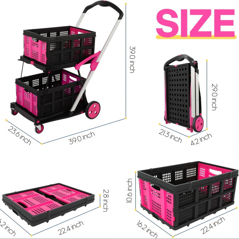 ②V 280 Collapsible Utility Cart Multi Use
