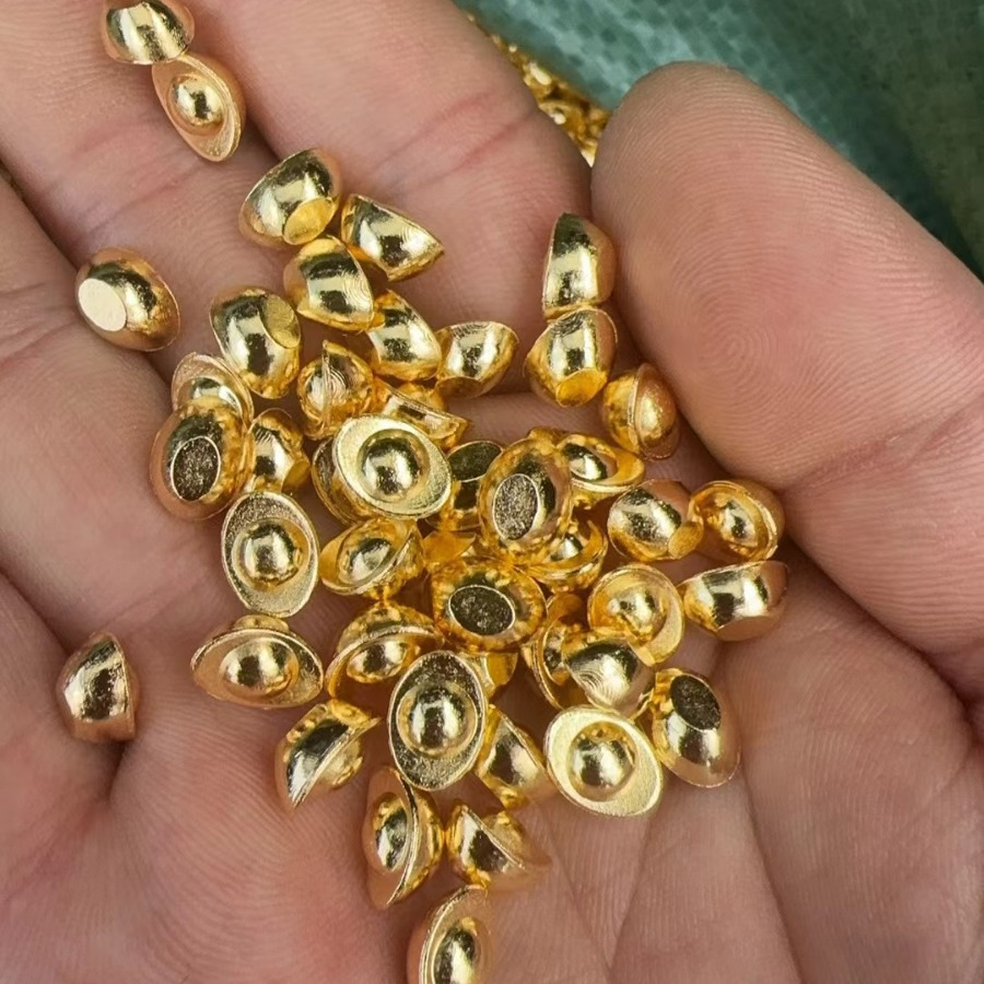 Factory wholesale simulation mini gold gold ingot sand gold solid small gold ingot melon seeds cornucopia decorative ornaments