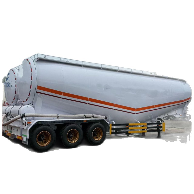 Cross-Border 45-Cubic Bulk Cement Tank Truck Dry Mixed Mortar Tank Transport Truck Powder Material Tank Truck Main Vehicle Power Take-Off
