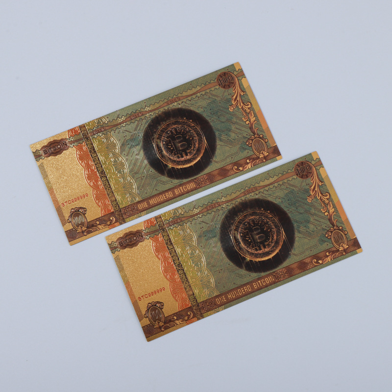 Gold Foil Commemorative Coins Pet Plastic Gold Foil Gold Banknotes New Yen 800 Million Commemorative Banknotes Japanese Commemorative Coins Wholesale Customization