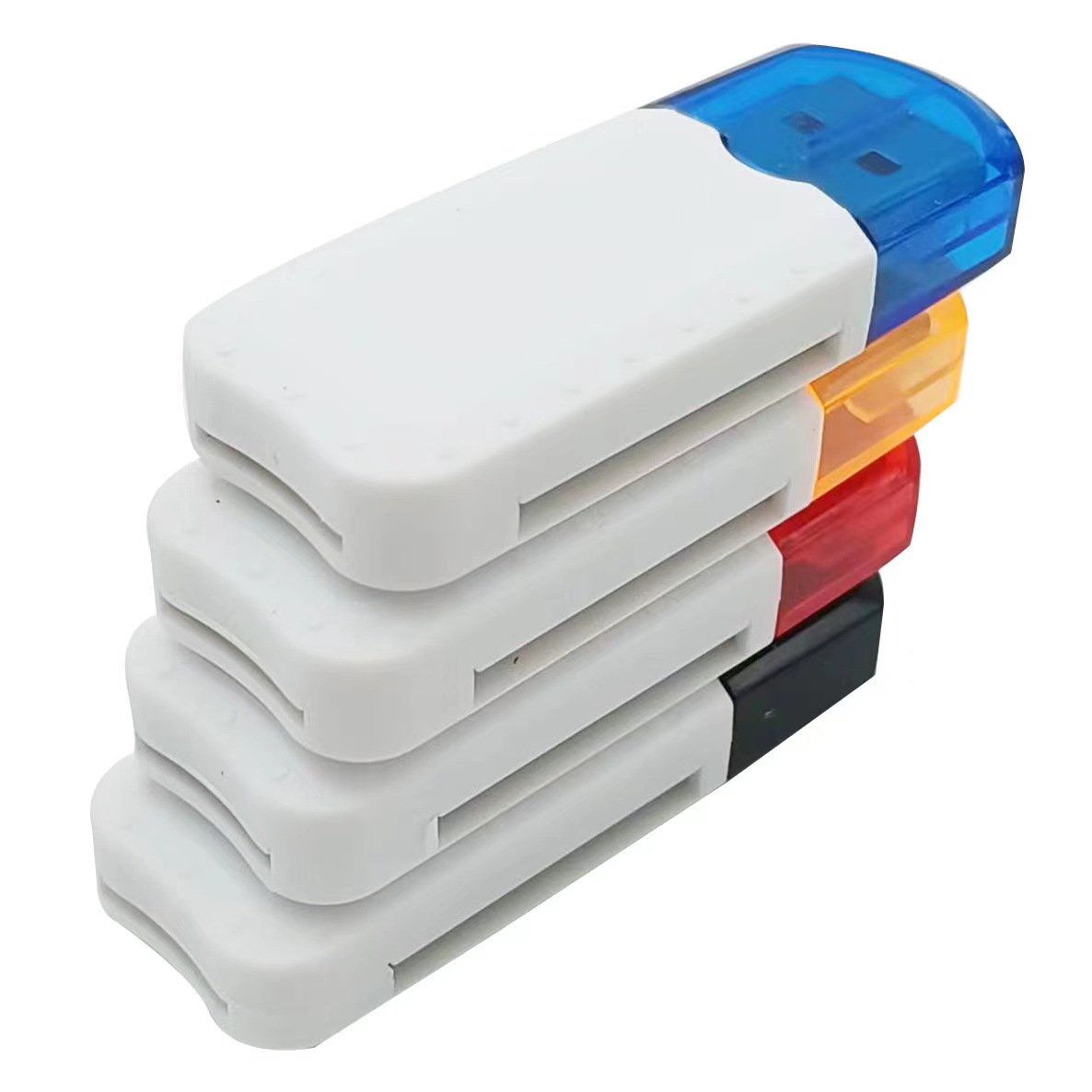 Factory Direct Sales Tf/Sd Card Reader Multi-Function Two-In-One USB Computer Digital Camera Card Reader Plug and Play