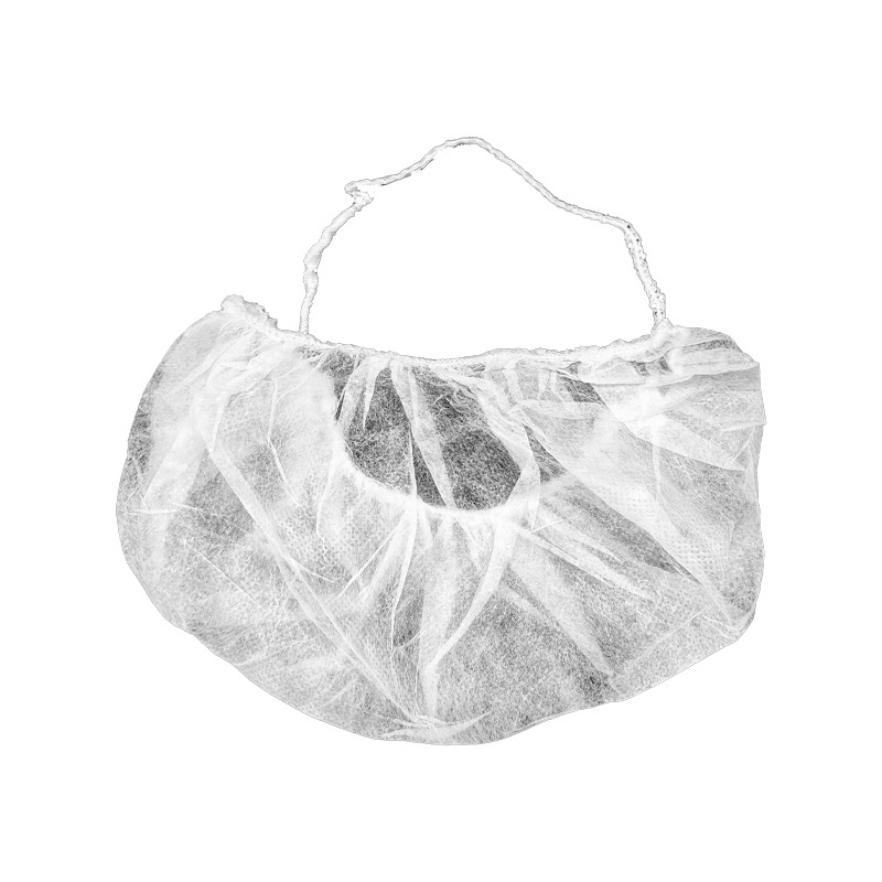 Manufacturer Wholesale Non-Woven Beard Cover Workshop Hotel Catering White Protective Single Rib Ear Hanging