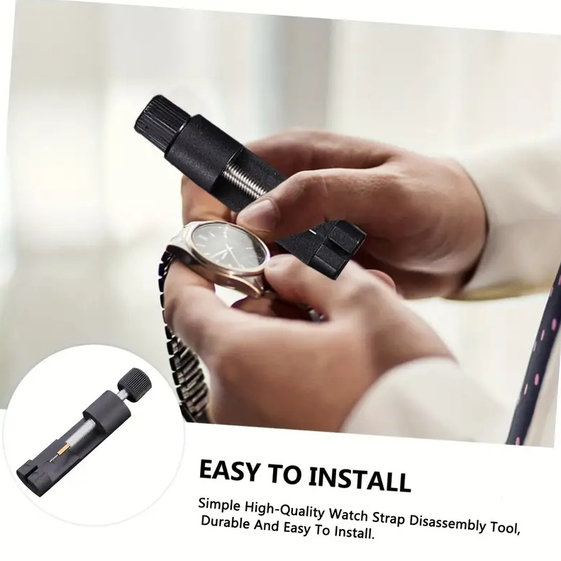 Adjust the watch belt remover to intercept and remove the steel belt belt to install the watch repair tool to change the metal bracelet with multi-pin