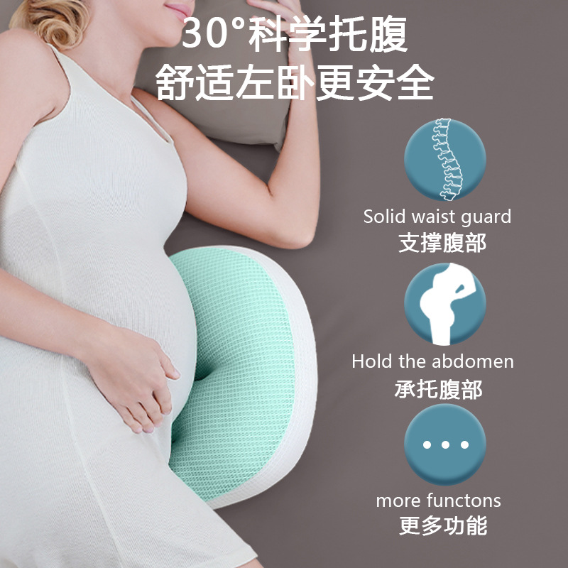 Cross-Border Pregnancy Pillow, Waist-Protecting Side Sleeping Pillow, Multifunctional U-Shaped Pillow, Pregnancy Belly Support Pillow, Breastfeeding Cushion