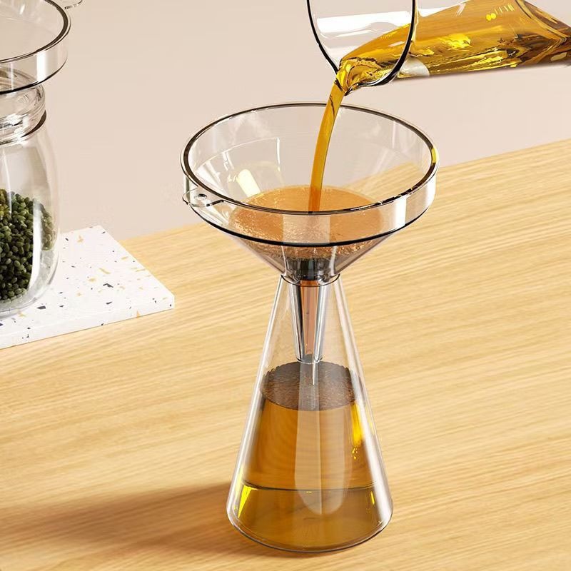 Wholesale Plastic Funnel Large Wide Mouth Tool Kitchen Caliber Transparent Thickened Dispelling Liquor Leakage Liquid Household Taper