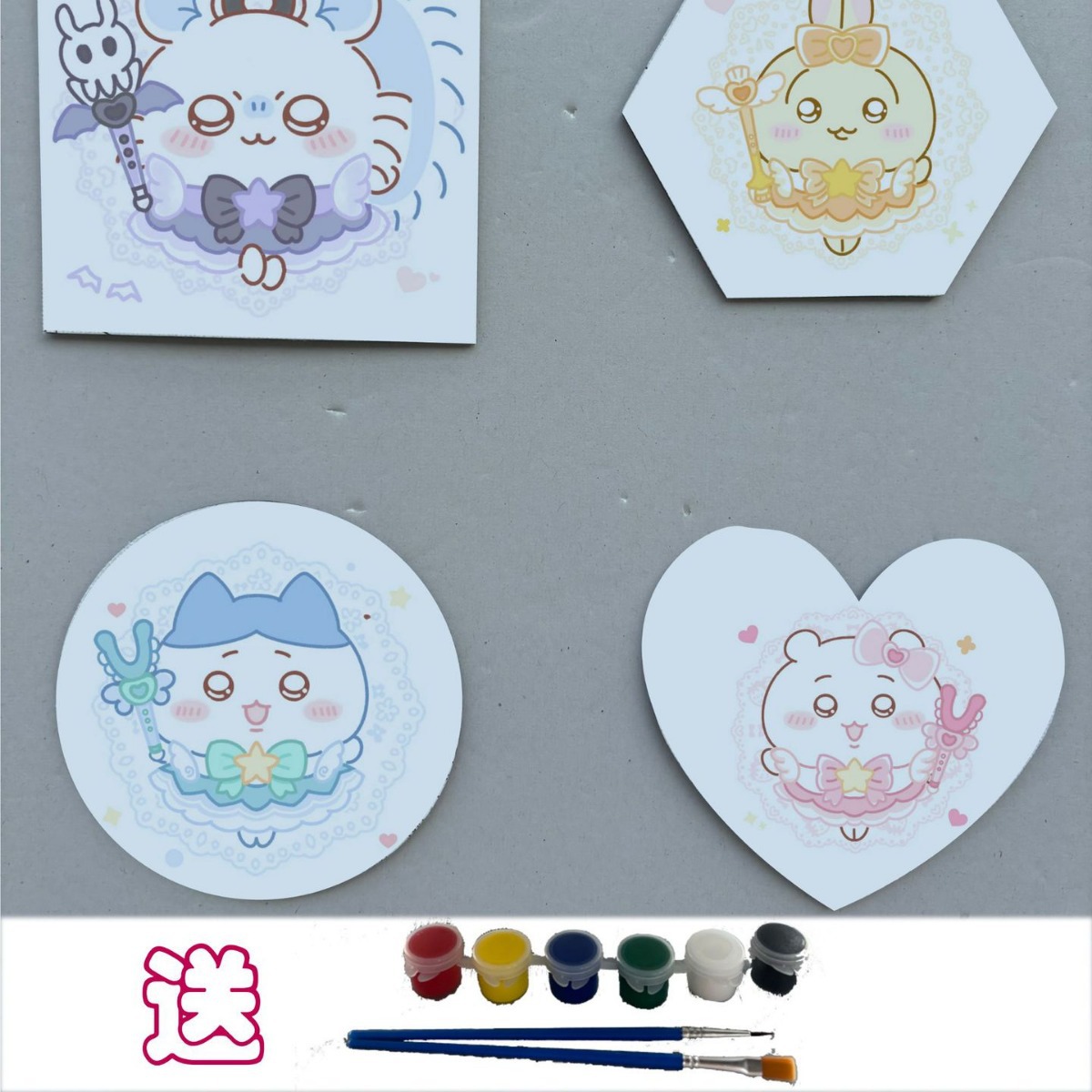 Индивидуальный магнит на холодильник в форме сердца, квадрата, шестиугольника, круга и пятиконечной звезды, 3 дюйма, 10 см, мини магнитная доска для масляной живописи