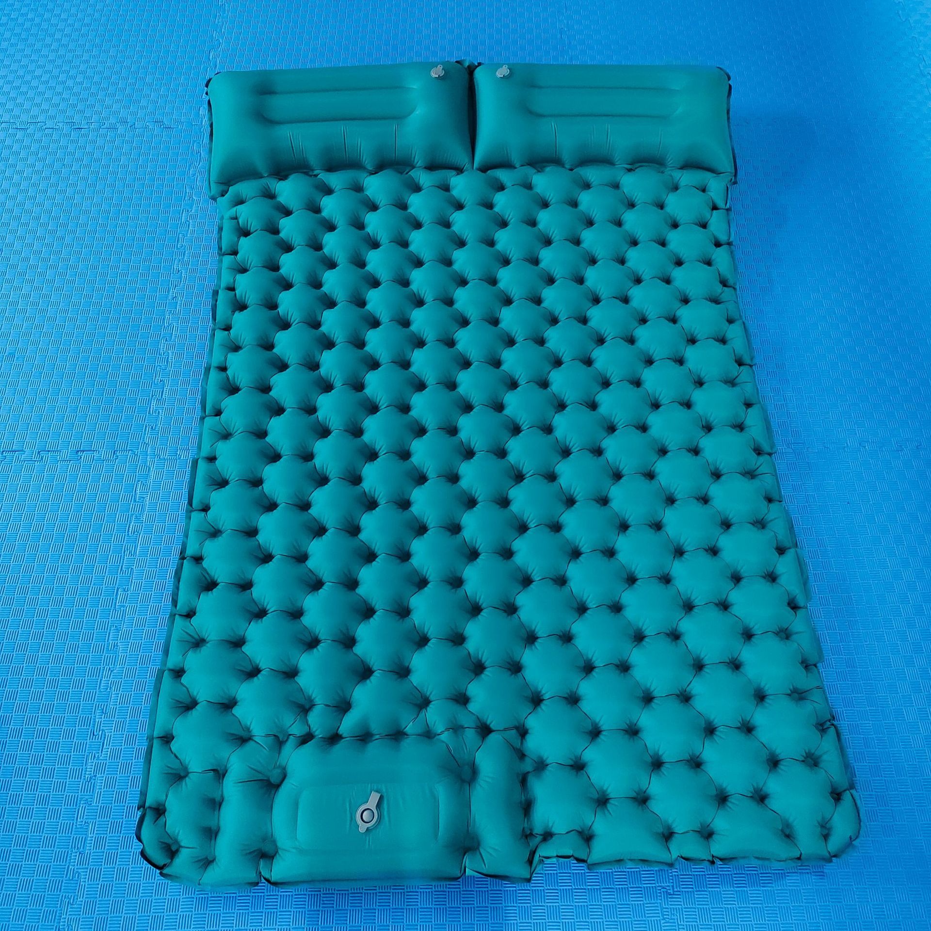 Double Camping Moisture-Proof Outdoor Inflatable Mattress, Lightweight and Portable Travel Car Nap Storage Outdoor Tent Inflatable Bed