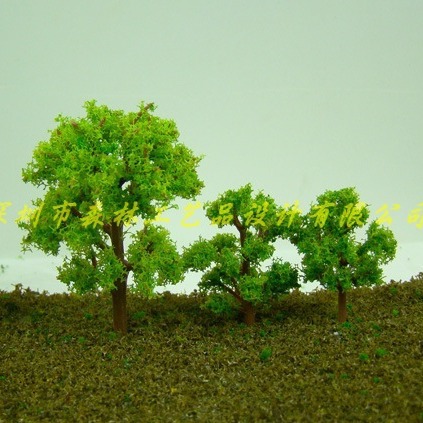Sand table building model tree moss micro landscape background green fake tree micro landscape plastic Banyan Tree-111 color