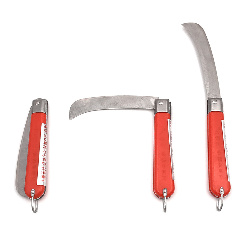 Kuboli Small Scimitar Pineapple Knife Fruit Shop Special Paring Knife Stainless Steel Small White Kitchen Knife Cutting White Leek Kitchen Knife