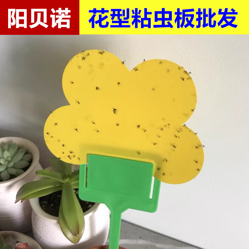 Cross-border Amazon new shaped sticky insect board spot trap board yellow blue flower sticky insect board manufacturers wholesale