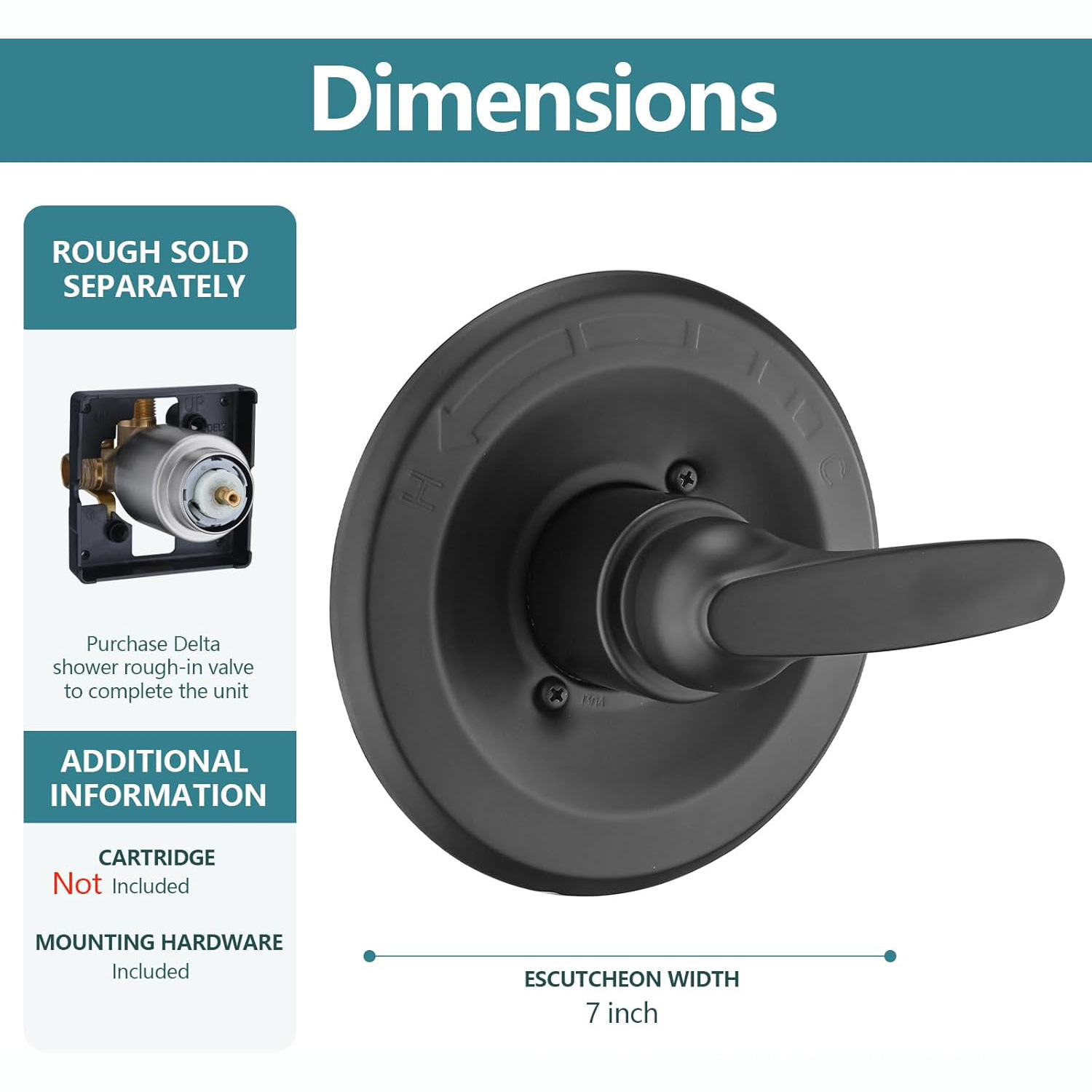 Комплект душевого клапана Change De Lta 13/14 с крышкой и ручкой, клапан и бак не включены