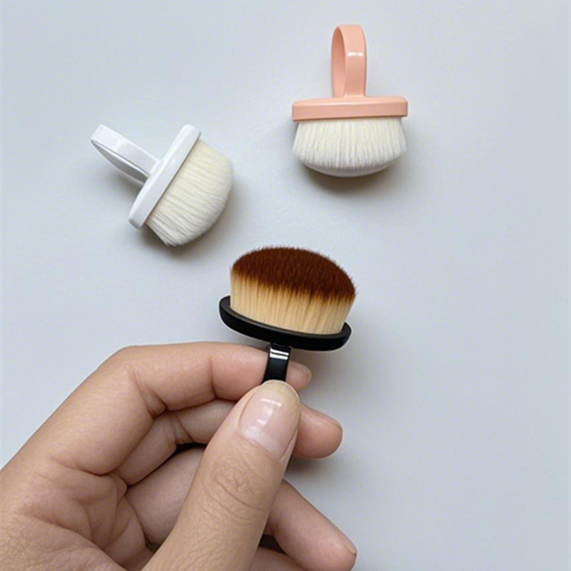 New Nail Art Ring Brush Soft Hair Ring Brush Short Handle Soft Dust Sweeping Cleaning Polishing Nail Dust Brush Tool