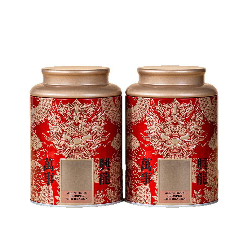 New Style All-Round Tea Cans, Iron Cans, Sealed Gift Boxes, Metal Cans, Tea Packaging Cans Wholesale