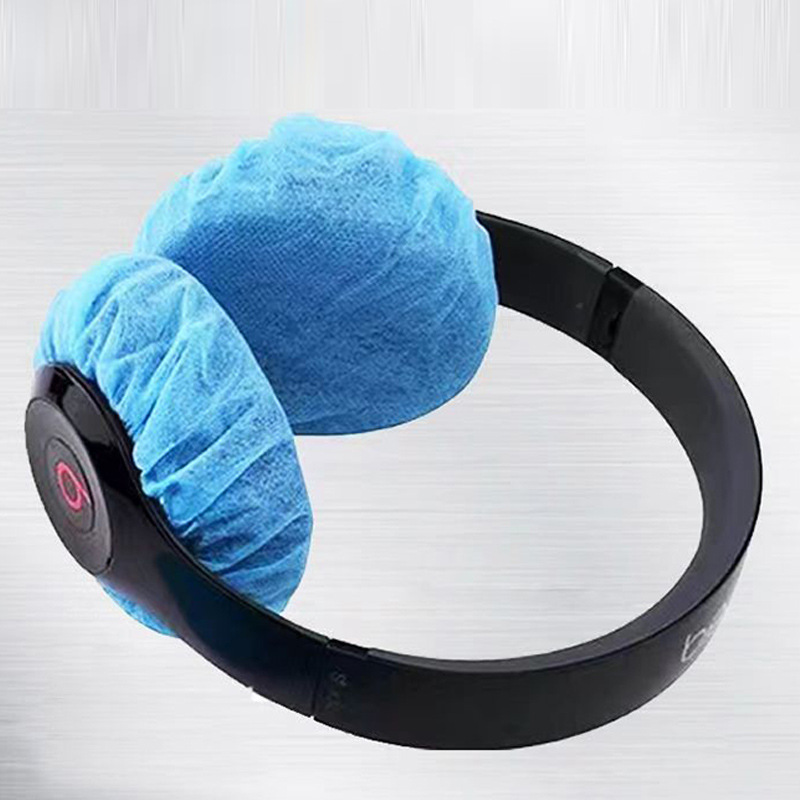 Disposable Non-Woven Earphone Covers Internet Cafe Internet Cafe Earphone Covers Breathable, Sweat-Proof and Dust-Proof, Total 100 Pieces