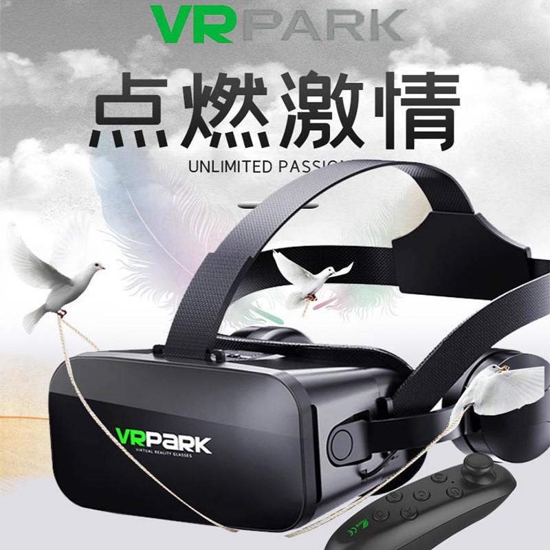 New Vr Glasses Virtual Mobile Phone 3D Game 4K All-In-One Headset Panoramic Smart Vr Glasses Foreign Trade Wholesale