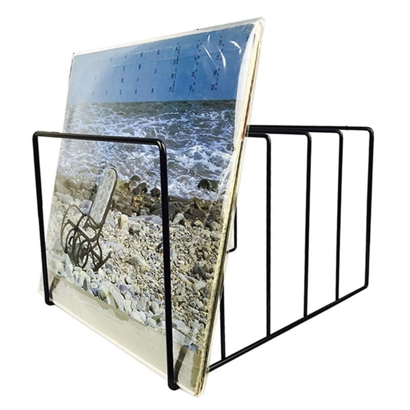 Iron Wire 4 grid extracurricular book classification study stationery shop desktop book stand display stand black white gold storage