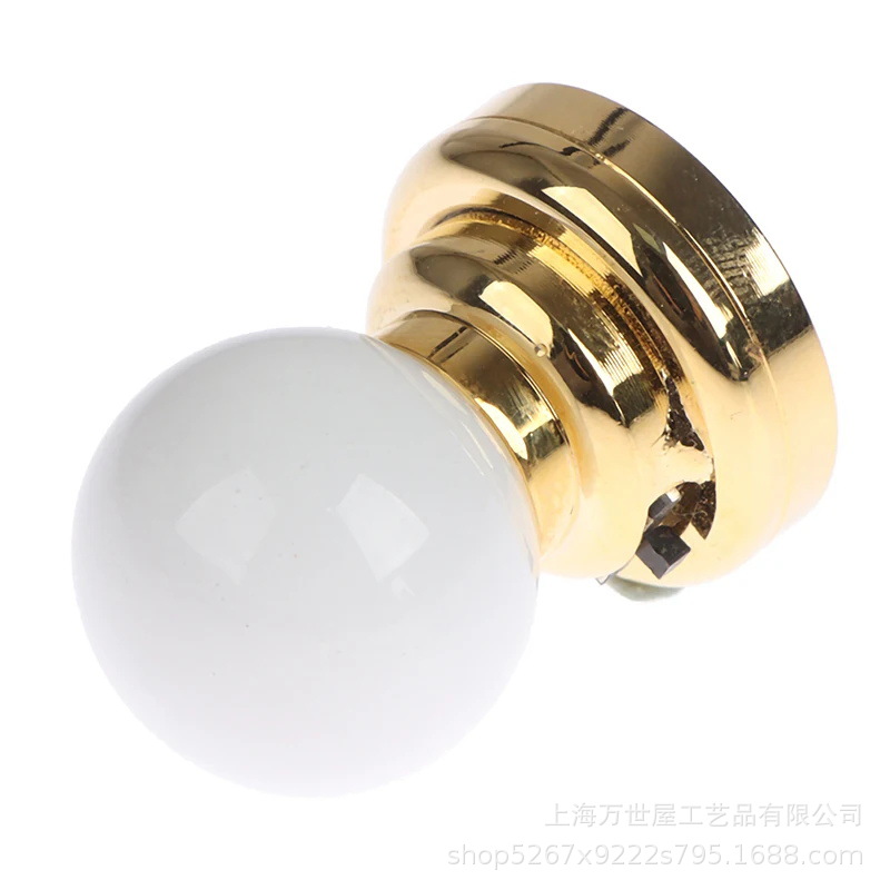 1:12 кукольный домик мини карманная (белая шаровая потолочная лампа) для внутреннего и наружного декора