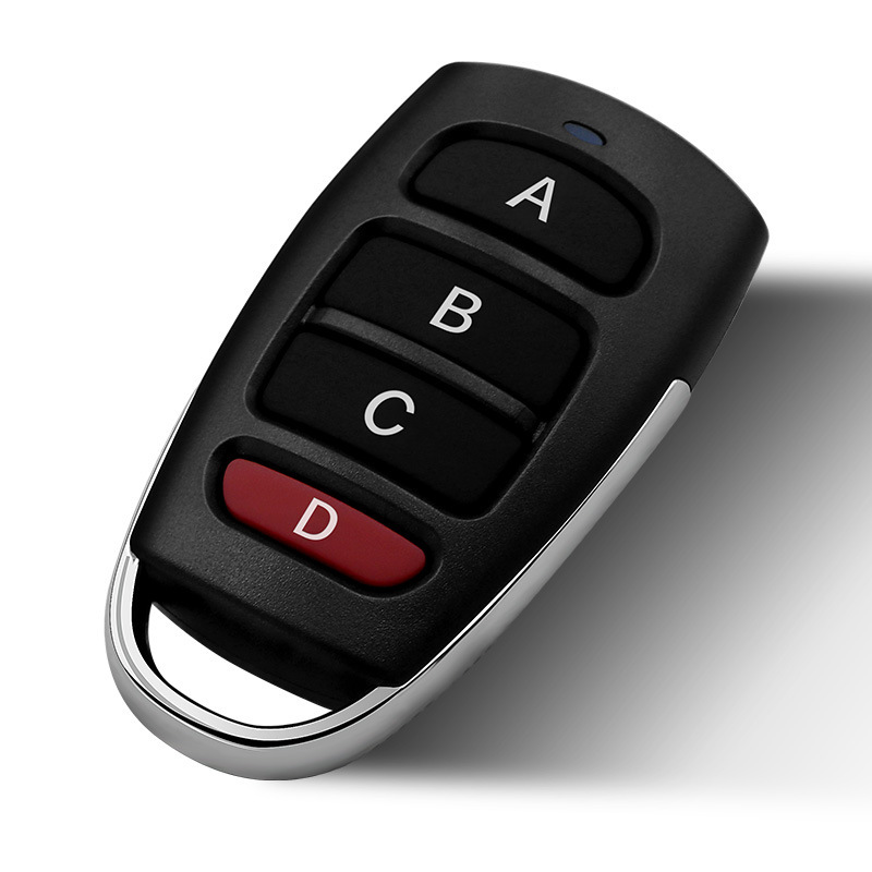 Amazon 433m Foreign Trade New Copy Garage Door Remote Control Cross-border E-Commerce ABCD Metal Clone Remote Control