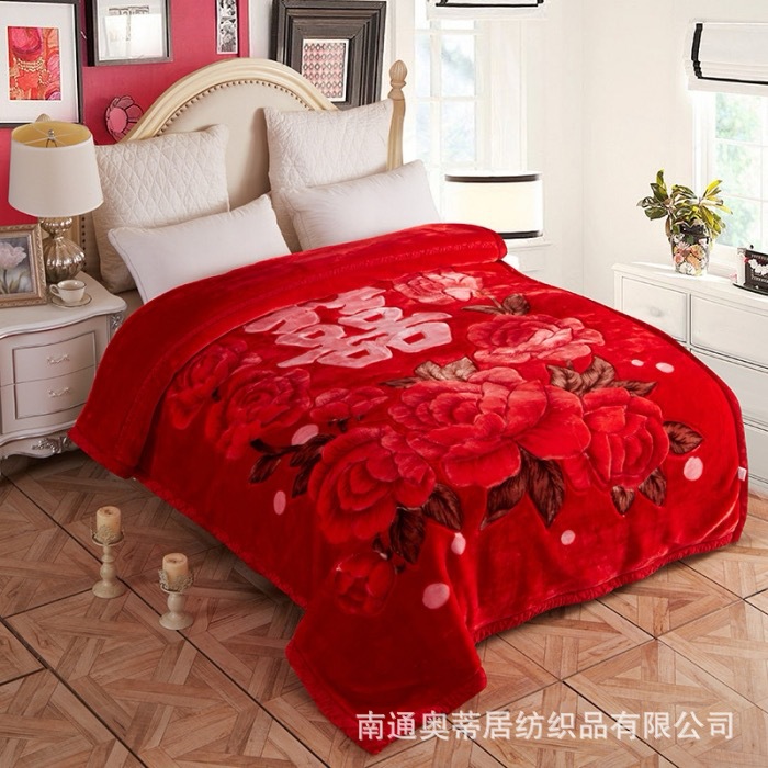 Зимний утолщенный плед Рашель двусторонний новый китайский стиль бархатный плед студенческий плед оптовая покупка