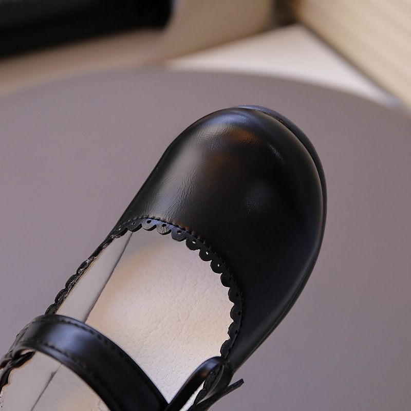 School Designated Children's Leather Shoes Princess Shoes Black White Girls Girls Student School Performance Etiquette Shoes Wholesale