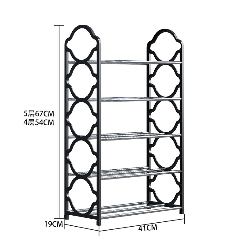 South American Hot-selling Simple Integrated Shoe Rack Multi-layer Steel Pipe Shoe Rack Multi-use Shoe Rack for Student Dormitory Shoe Cabinet Storage Rack