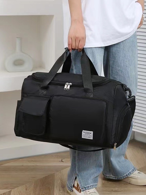 Factory wholesale fitness bag with shoe warehouse large capacity duffel bag sports portable shoulder bag travel short distance travel bag