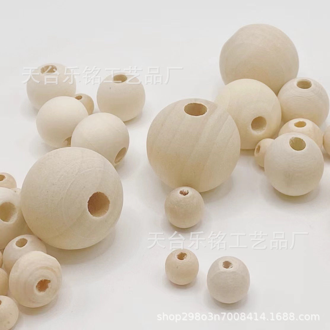 Wholesale Large Hole Wood Beads 6-50mm Handmade Beads Log Loose Beads Lotus Wood Round Beads DIY Hemu Jewelry Accessories