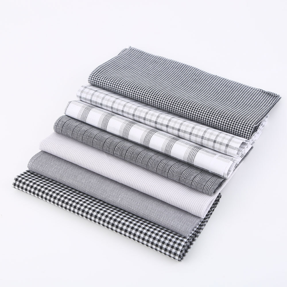 40cm cotton men's business handkerchief classic check handkerchief pocket towel towel towel cotton can be DIY
