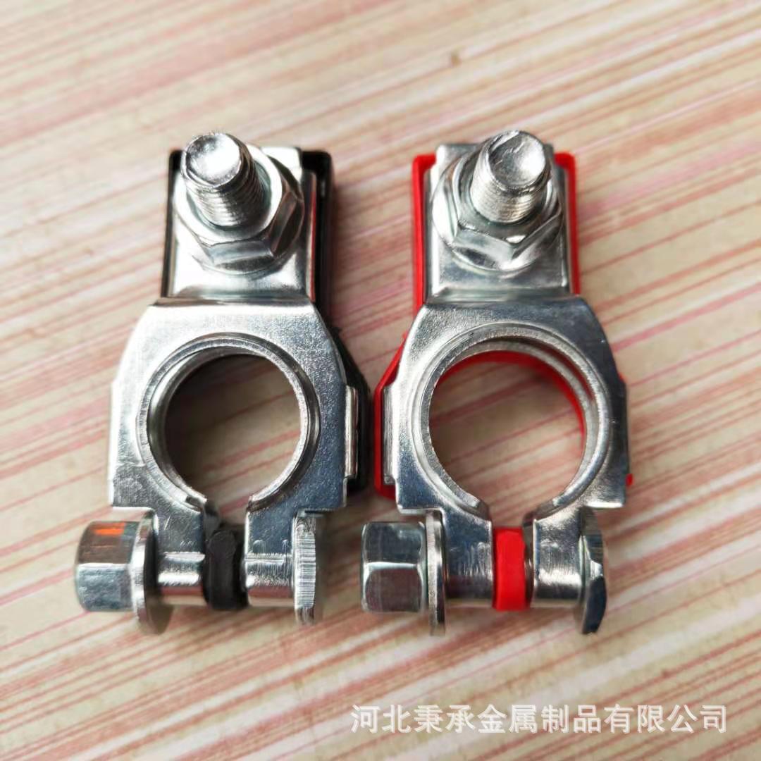 Spot supply of pure copper battery Chuck thickened stamping battery connector brass Chuck stamping pile head