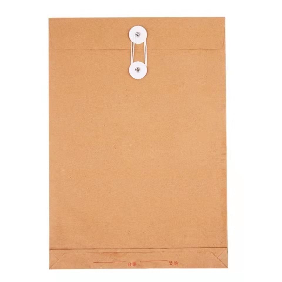 Bidding File Bag Kraft Paper Thickeneded Paper A4 File Bag Information Bag Can Be Customized Wholesale Direct Supply Paper