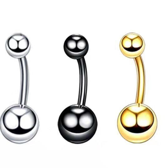 European and American Korean version of human body piercing navel nail simple generous belly button ring wholesale sales