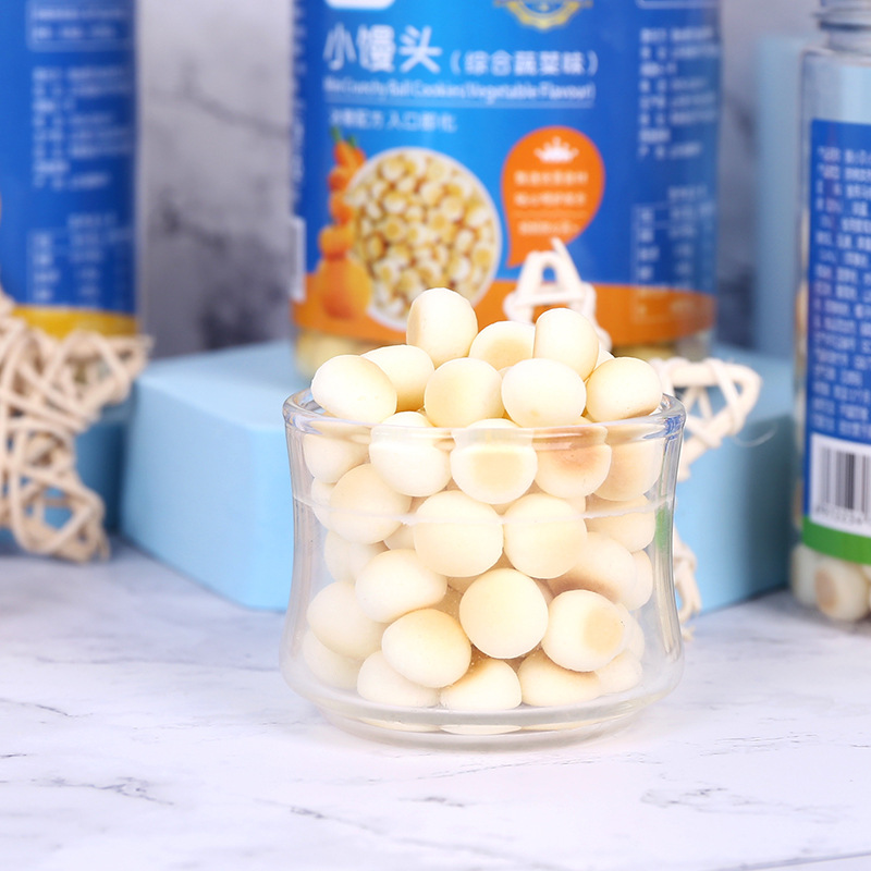 Lang Xiaobei Small Steamed Buns Snack Milk Fruit Vegetable Strawberry Flavored Milk Bean Small Steamed Buns 80g Canned Complementary Food