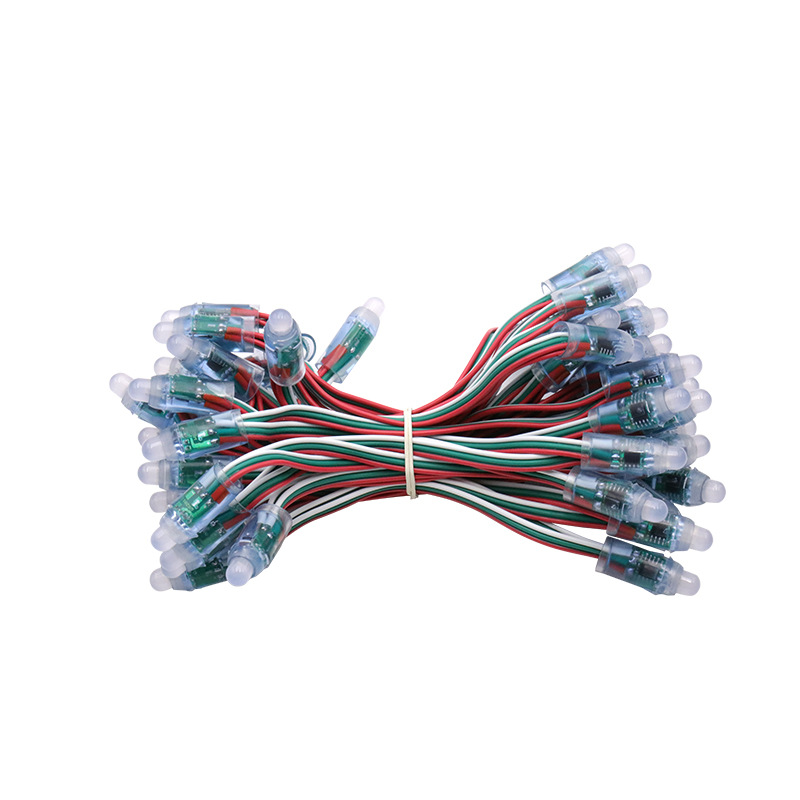 12mm full color string lights exposed LED string lights outdoor 2811IC/RBG in stock wholesale