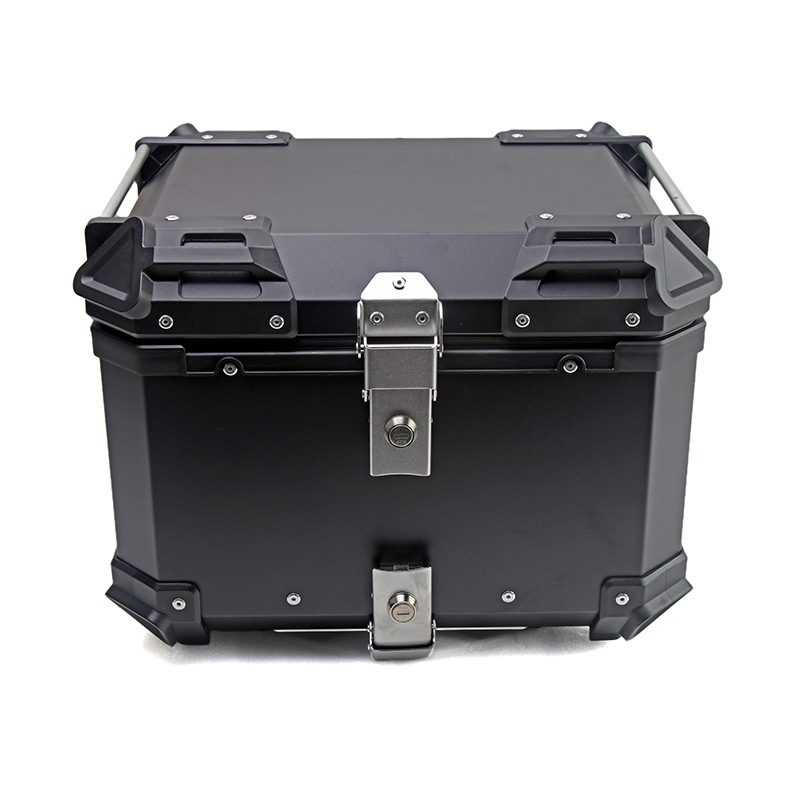 Quick release motorcycle tail box 28L45L55L65L80L100L aluminum alloy trunk side box waterproof three boxes