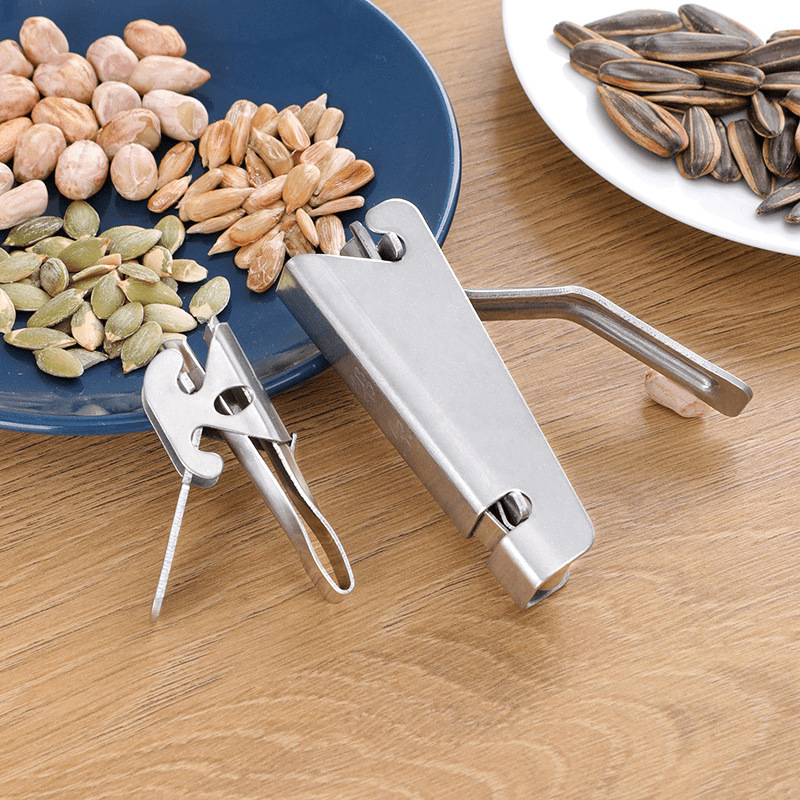 Seed Cracking Tool for Lazy People, Peanut and Seed Peeler, Nut Opener, Pine Nut Sheller, Stainless Steel Seed Shelling Machine