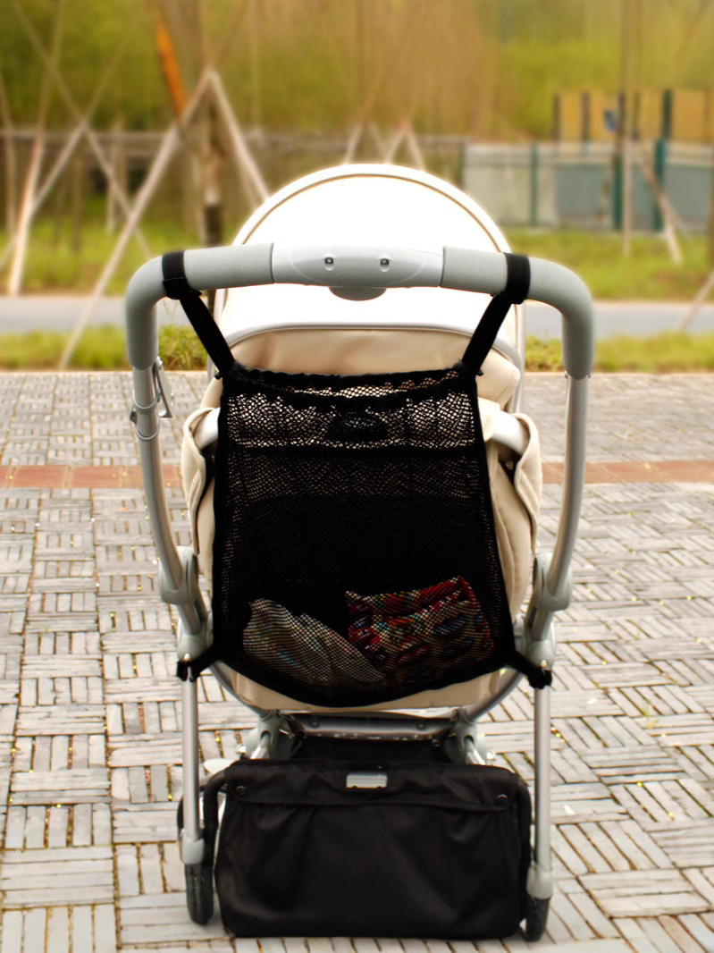 Summer Baby Stroller Net Bag Trolley Baby Supplies Baby Stroller Storage Bag Hanging Bag Car Storage Bag