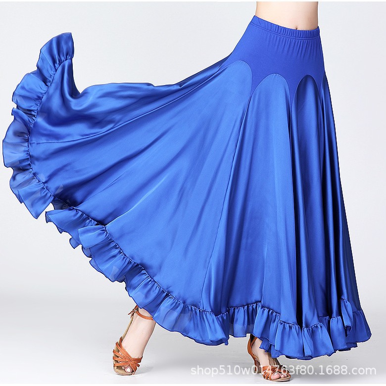 GB Modern Dance Skirt Ballroom Dance Practice Dress Ball Dress Performance Dress Waltz Dress Big Swing Dress